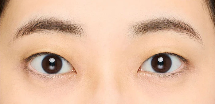 濃い眉毛の女性に似合う描き方でメイクした眉毛