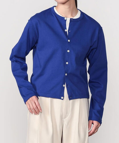 【Bshop】ORCIVAL | スーピマコットン クルーネックカーディガン WOMEN