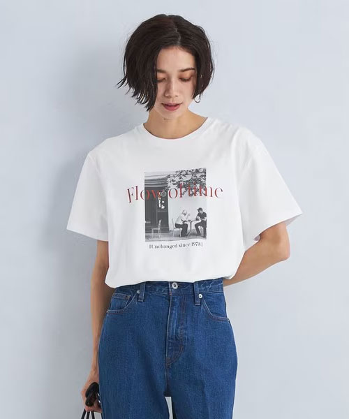 【green label relaxing】フォト プリント Tシャツ