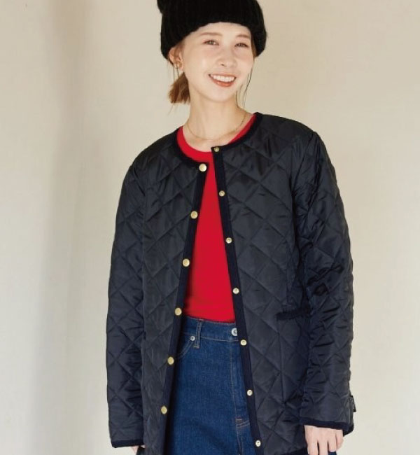 【IENA/イエナ】【TRADITIONAL WEATHERWEAR 】SLOBE別注 キルティングショートブルゾン